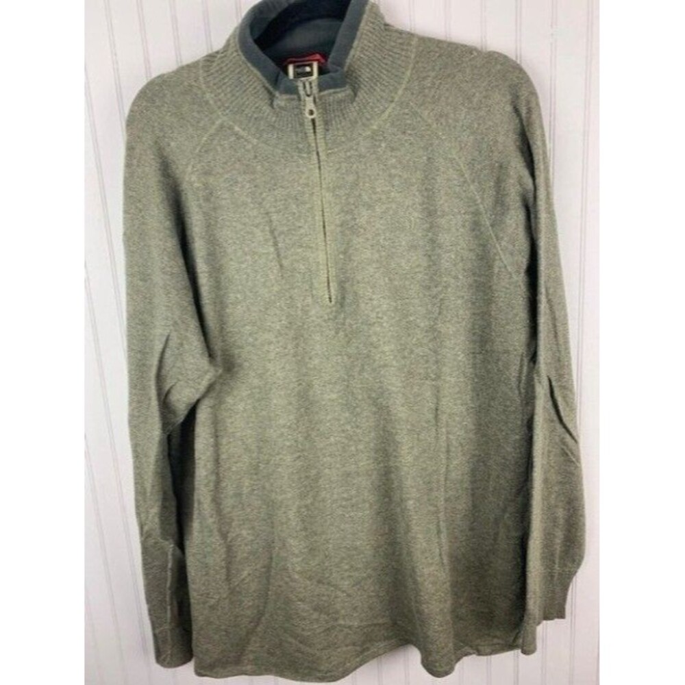 The North Face Mens XL Sweater Gray Light Weight Long Sleeve